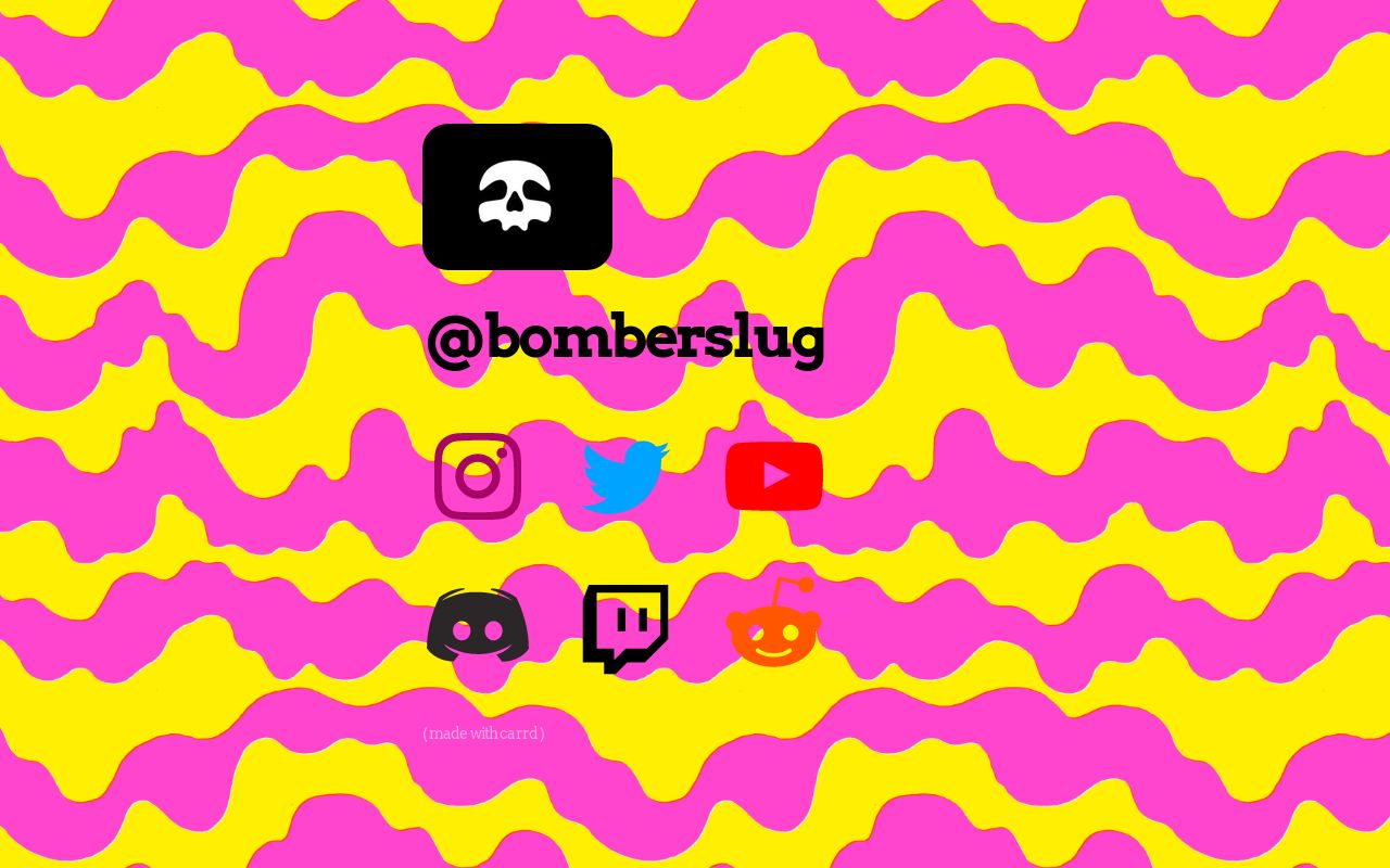 Carrd profile picture for @bomber